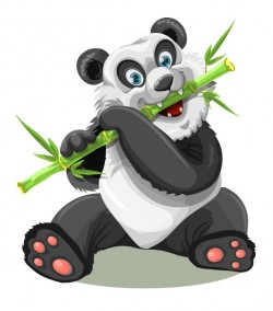 Cute Free Vector Panda Character – Vector Characters