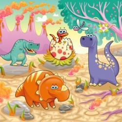 Dinosaurs background design Vector | Free Download