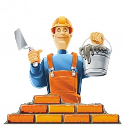 Drywall labor workers vector