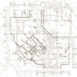 Engineering design drawings vector