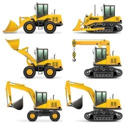 Engineering machinery and equipment vector