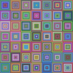 Geometric background with colored squares Vector | Free Download