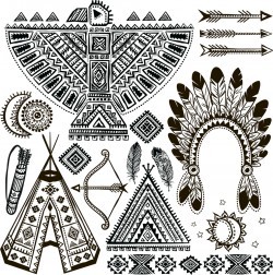 Indian element pattern image