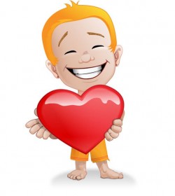 Male Vector Character with a Heart – Vector Characters