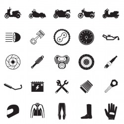 Motorcycle Maintenance icon vector
