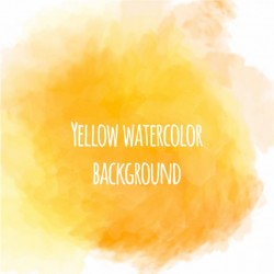 Nice yellow watercolor background Vector | Free Download
