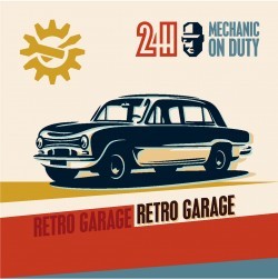 Nostalgic vintage car vector