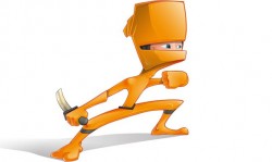 Orange Ninja Vector Character – Vector Characters