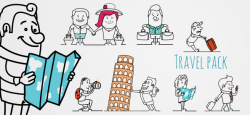 Outline Travel Graphic Pack Vol.1 – Vector Characters