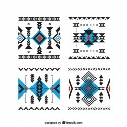 Pack of abstract ethnic forms Vector | Free Download