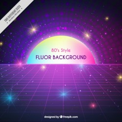Purple background with a mesh in eighties style Vector | Free Download