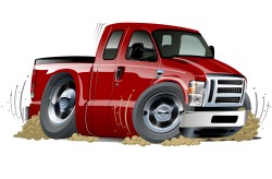 Red truck design vector