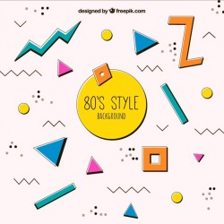80s style background Vector | Free Download