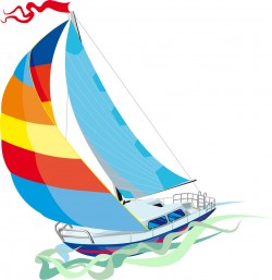 Sailboat design illustration vector