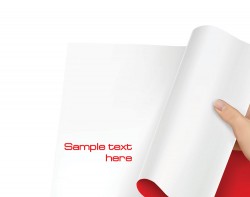 Sample book template vector