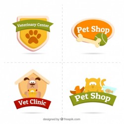 Several logos with animals and accessories Vector | Free Download