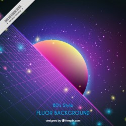 Shiny background in eighties style Vector | Free Download