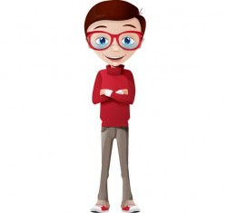 Smart Boy Vector Character – Vector Characters
