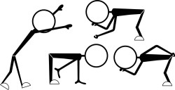 Sports figures vector illustration