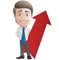 Vector Businessman with Arrow – Vector Characters