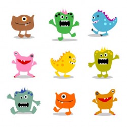 Vector cartoon monster