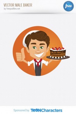 Vector Male Baker – Vector Characters