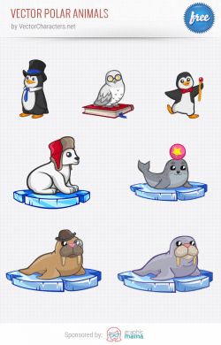 Vector Polar Animals – Vector Characters