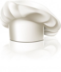 White chef hat vector