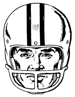 White Football Helmet Clipart