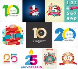 Anniversary digital vector