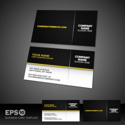Black business cards vector pictures