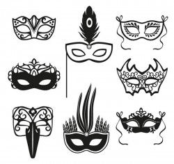 Black mask vector pictures