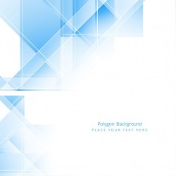 Blue background with geometric crystals