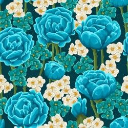 Blue Rose seamless background vector