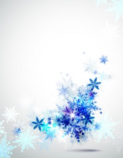Blue snowflake christmas background vectors