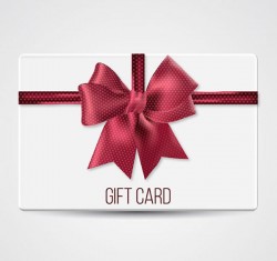 Bow decoration gift cards