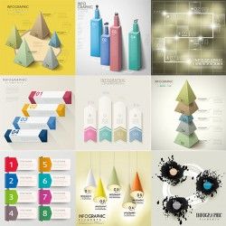 Business chart element vector pictures