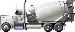 Cartoon cement tanker Vector