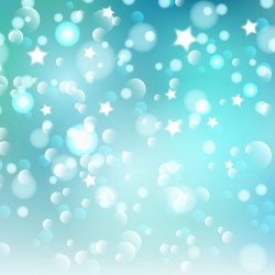 Christmas background of bokeh lights and stars Vector | Free Download