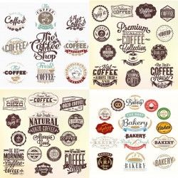 Classic coffee label vector