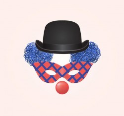 Clown mask vector pictures