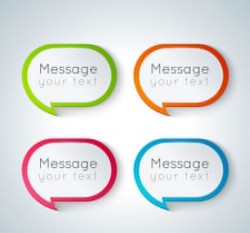 Color Rounded language bubble