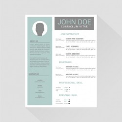 Curriculum vitae template design Vector | Free Download