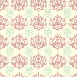 Cute damask seamless pattern