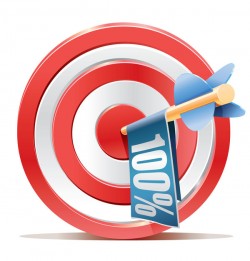 Darts target hit vector