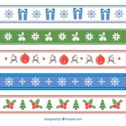 Decorative christmas borders