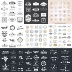 European pattern label vector