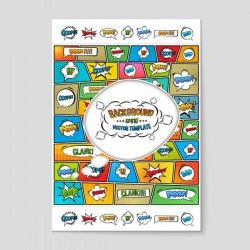 Explosion Dialog decorative vector pictures