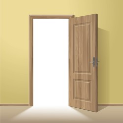 Exquisite wooden doors design vector 02