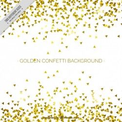 Fantastic background with golden confetti
